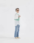 Baggu Mini Nylon Shoulder Bag - Green Gingham