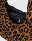Mini Nylon Shoulder Bag: Leopard