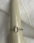 Naveen Stone Ring: Brass