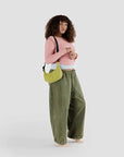 Baggu Small Nylon Crescent Bag - Lemongrass