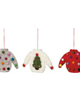Ugly Xmas Sweater Felt Ornament