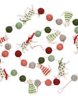 Christmas Cats Felt Garland