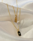 Rectangle Letter Charm | Gold-Fill