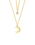 Moon & Star Layered Necklace