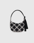 Baggu Small Nylon Crescent Bag - Mixed Plaid