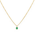 Sofia Slice Necklace: Emerald