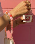 Strawberry Sorbeto Phone Wristlet