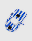 Puffy Earbuds Case: Blue Stripe