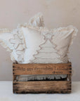 Square Woven Holiday Pillow