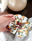 Clementine Organic Cotton Scrunchie