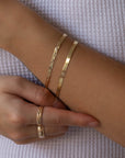 10k Braided Herringbone Bracelet