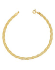 10k Braided Herringbone Bracelet