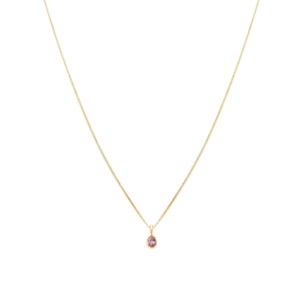 【 Leah Alexandra】PETITE SATIN OVAL LOCKETネックレス Lockets
