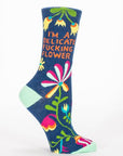 Blue Q I'm A Delicate F*cking Flower Women's Crew Socks