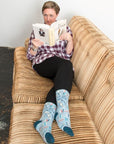 Blue Q Fuck Off I'm Reading Women's Crew Socks