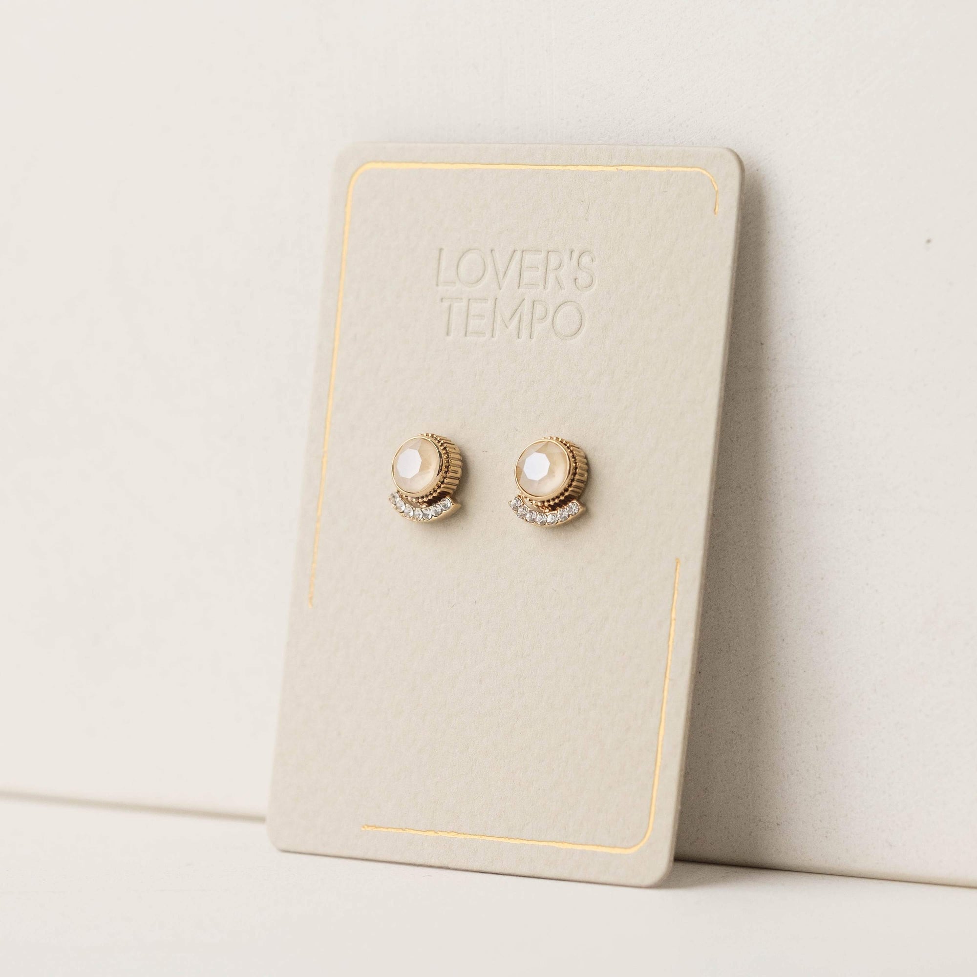 Mimosa Post Earrings - Champagne