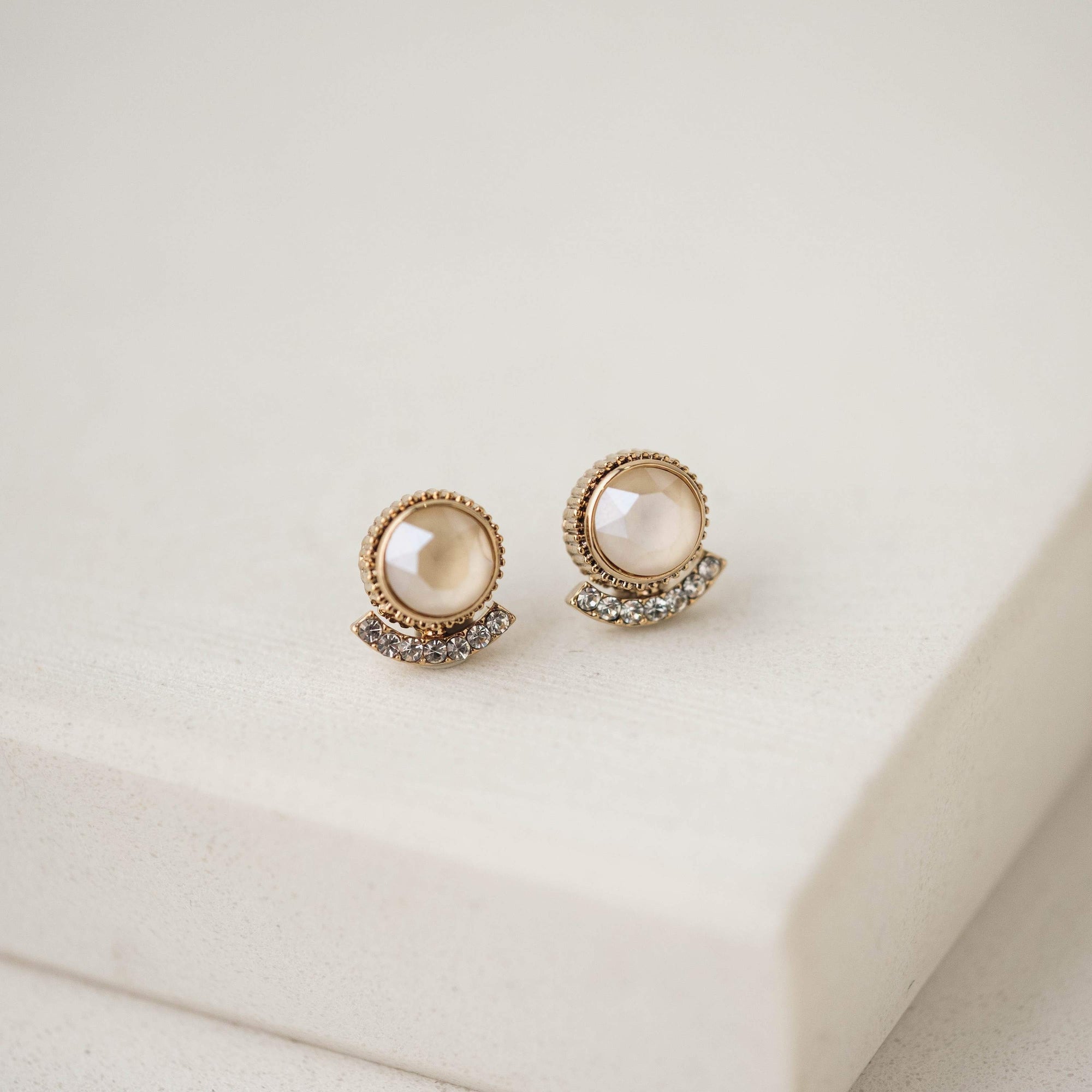 Mimosa Post Earrings - Champagne