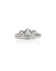 White Topaz Journey Ring: Silver