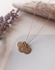 Circle Letter Necklace | Gold-Fill