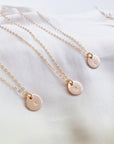 Circle Letter Necklace | Gold-Fill