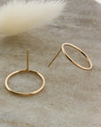 New Moon Studs | Gold-Fill