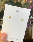 Tiny Heart Studs | Gold-Fill