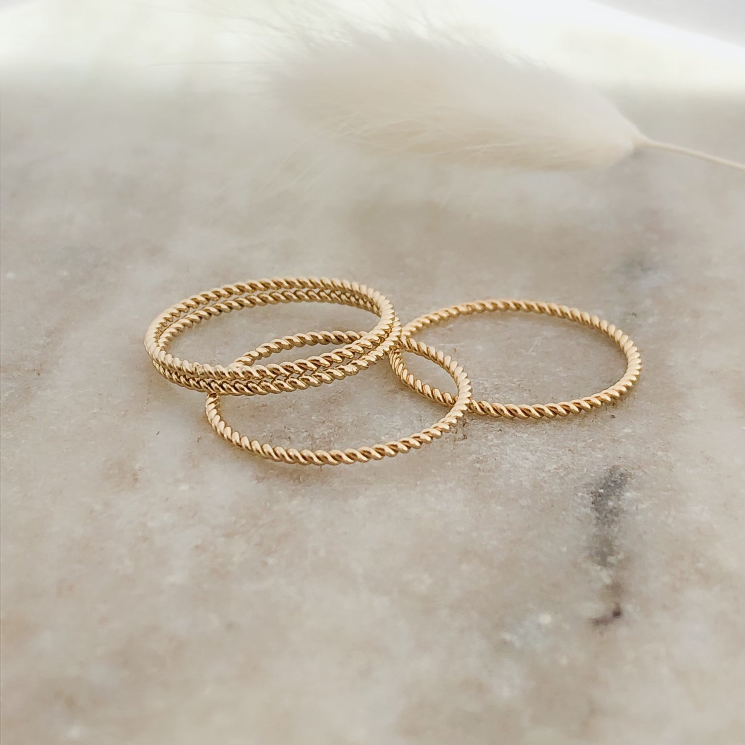 Twisted Stacking Ring | Gold