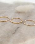 Twisted Stacking Ring  | Gold