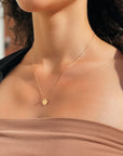 Circle Letter Necklace | Gold-Fill
