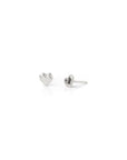 Tiny Heart Studs | Silver