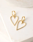 Lovestruck Heart Hoops
