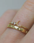 14K Fly Me To The Moon Diamond Ring | LA KAISER | JV Studios Boutique