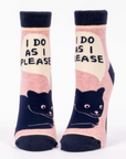 I Do As I Please Socks - Women | JV Studios Boutique
