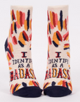 I Identify As Bad Ass Ankle Socks