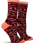 Blue Q Cats Women's Crew Socks