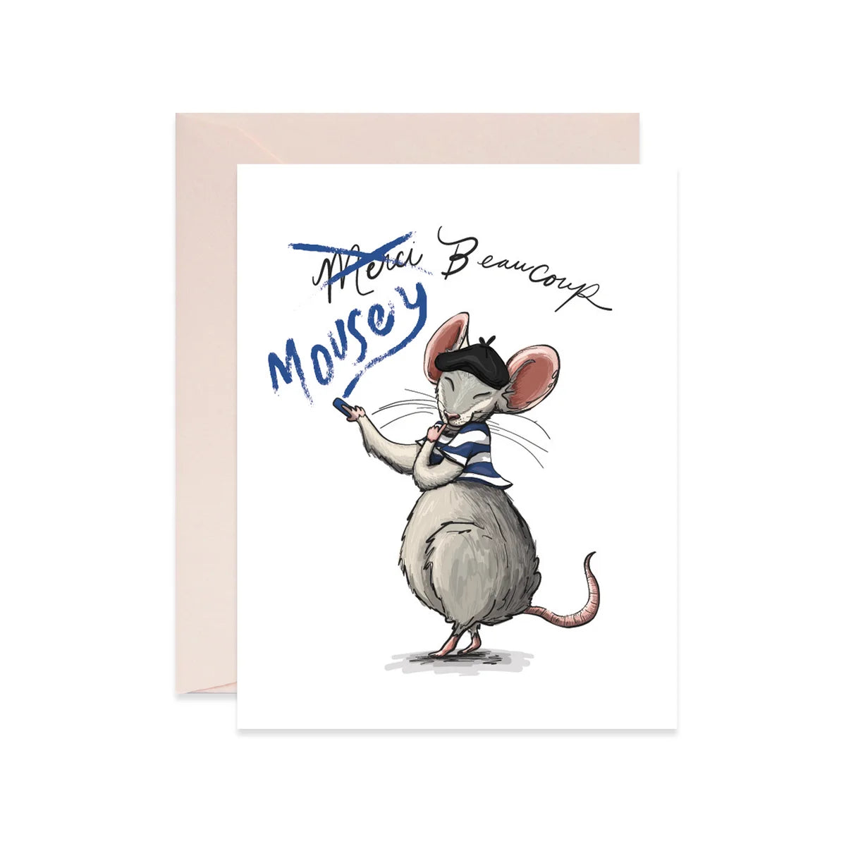 Mousey Beaucoup - Greeting Card