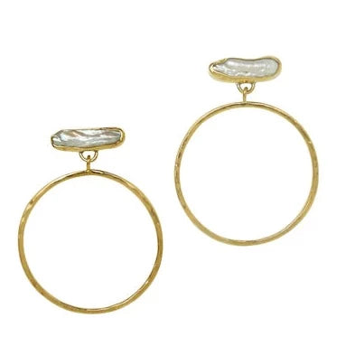 Pearl Cloud Hoops