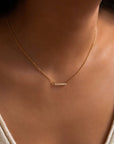Pave Bar Necklace