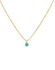 Sofia Slice Necklace: Turquoise