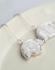 Floral-Style Hook Earrings: Ivory