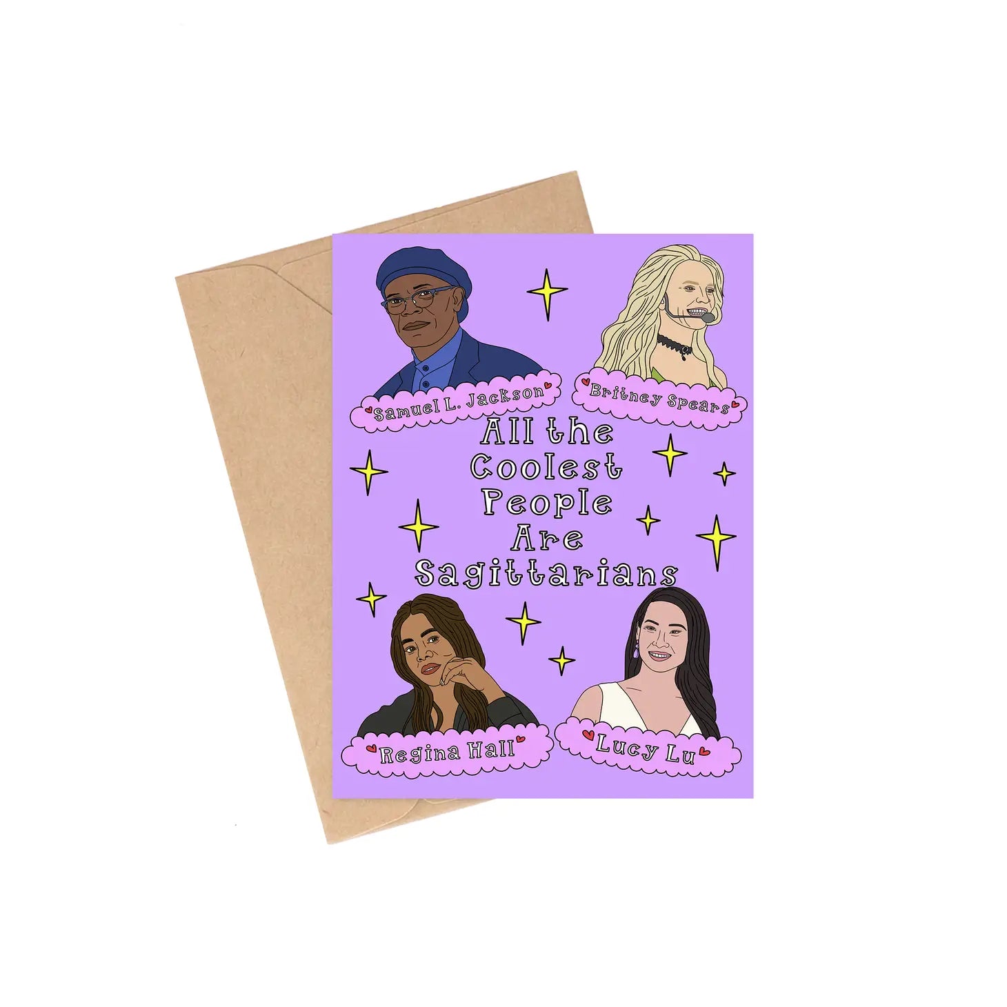 Sagittarius Celebs - Greeting Card