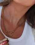 Horseshoe Carabiner Necklace