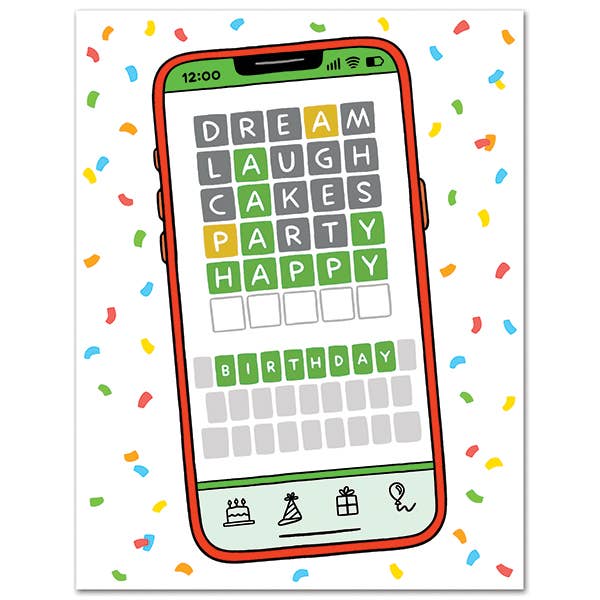 Brain Games Happy Birthday Card