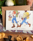 Mushroom Picking - Birthday Card