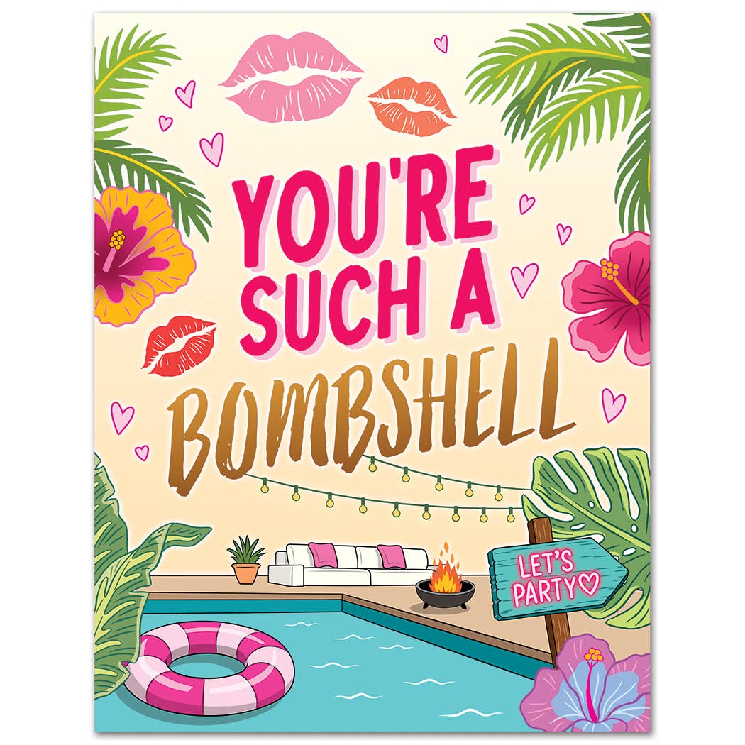 Love Island Bombshell Birthday Card