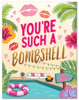 Love Island Bombshell Birthday Card