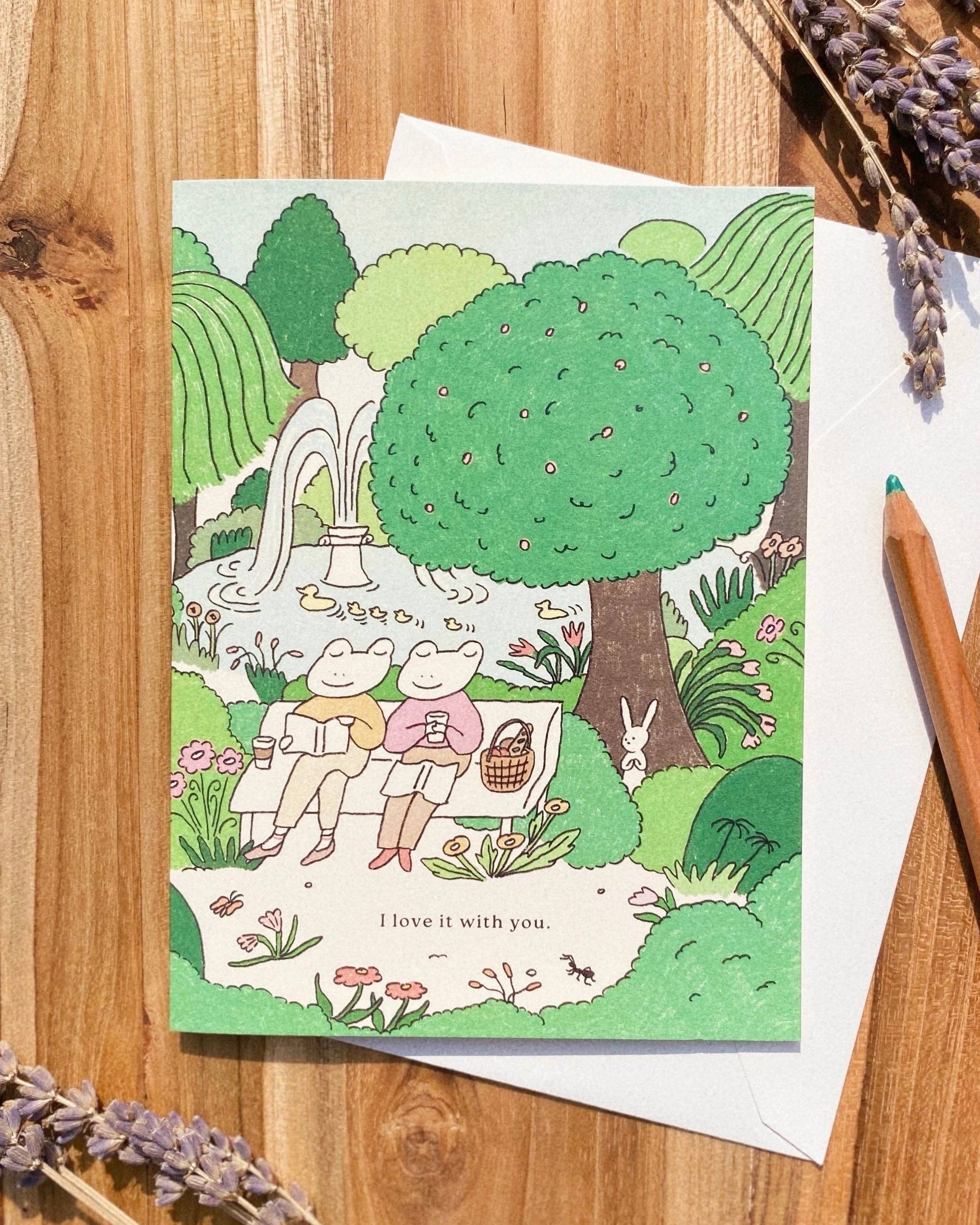 Peaceful Park - Just Because Card