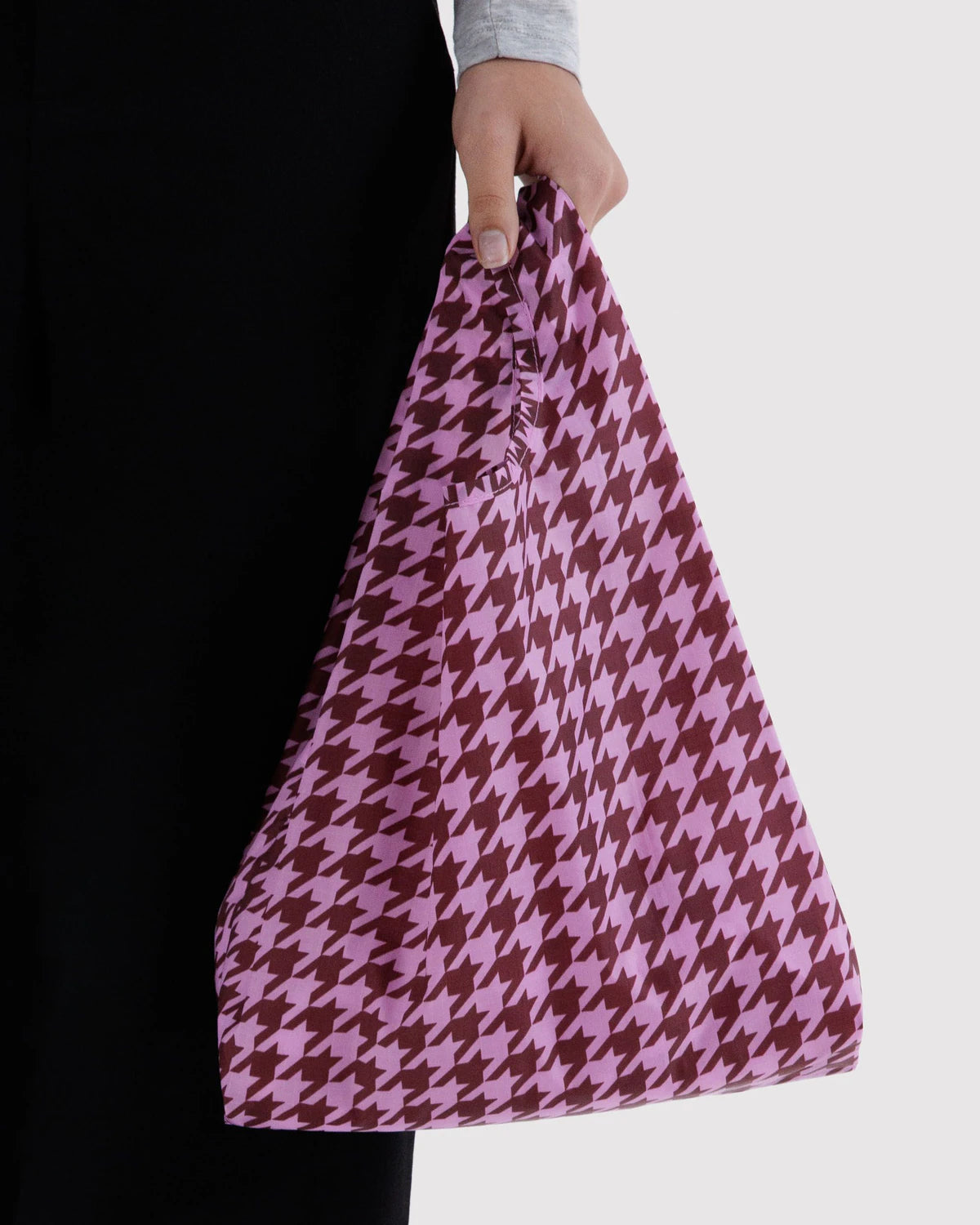 Pink Houndstooth Tote