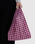 Pink Houndstooth Tote