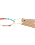 Good Karma Bracelet | Gratitude Turquoise/Orange/Silver